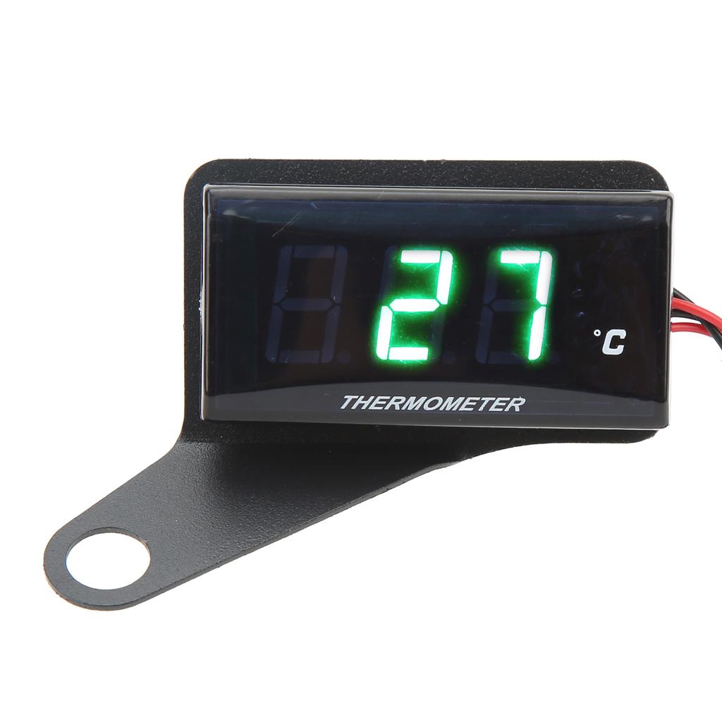 Motorcycle Digital Water Temperature Gauge Thin 12V LCD With 22mm Sensor Adapter for Most Motorbikes