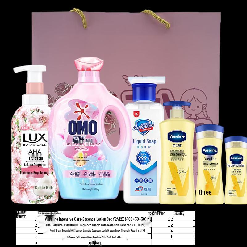 Lux, Safeguard & Vaseline Wash & Care Gift Set
