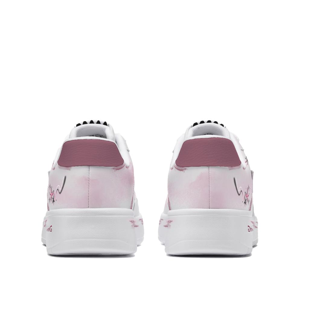 Li Ning Cardiac Trajectory Cushioning Low Top Skateboard Shoes Men's Pink AGCS419-1(TeamM-)