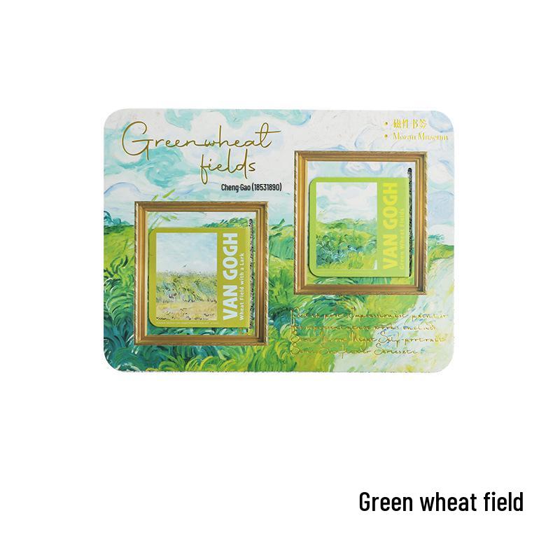 Set mit 4 magnetischen Lesezeichen mit weltberühmten Gemälden: Monet & Van Gogh