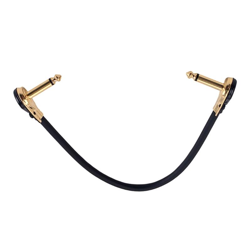 Guitar Patch Cable, 7 Inch 13 Inch Profession Guitar Effect Pedal Cable Right Angle Plug Guitar Pedalboard Connect Cable