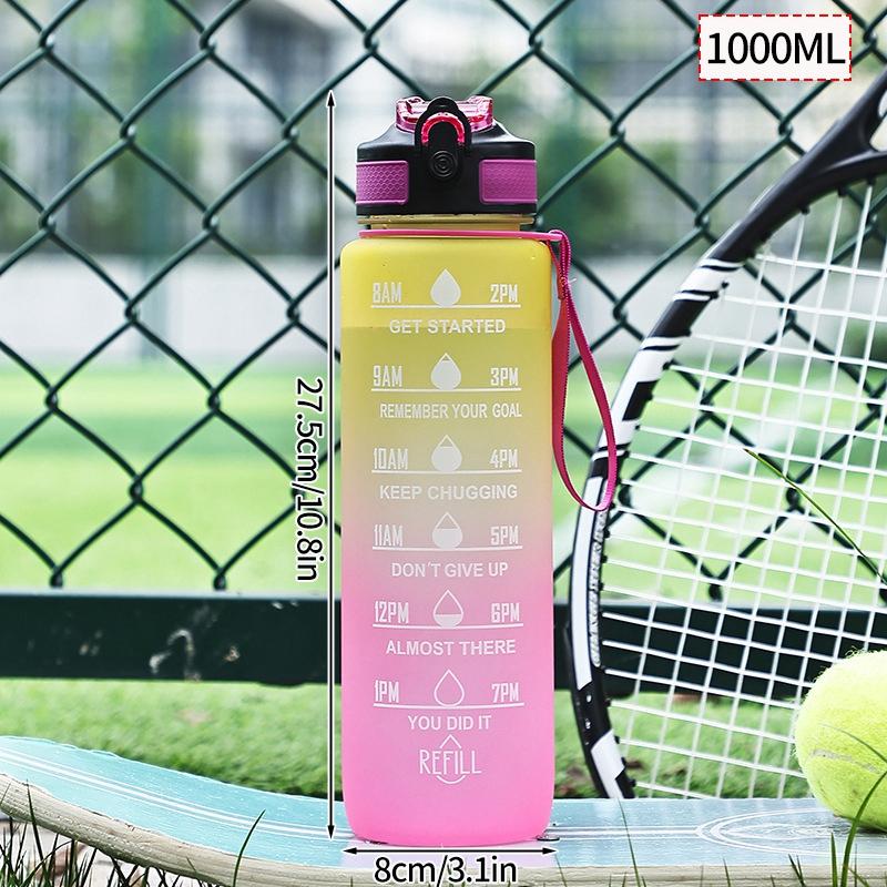 1 Liter Large Capacity Sports Water Bottle Leakproof Bottles Drinking Outdoor Travel Gym Fitness Jugs For Kitchen Cups