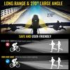 Bike Light Set, Rechargeable Bicycle Lights for Night Riding Front and Rear, Powerful Waterproof Bike Headlight, Easy to Install for Men Women Kids