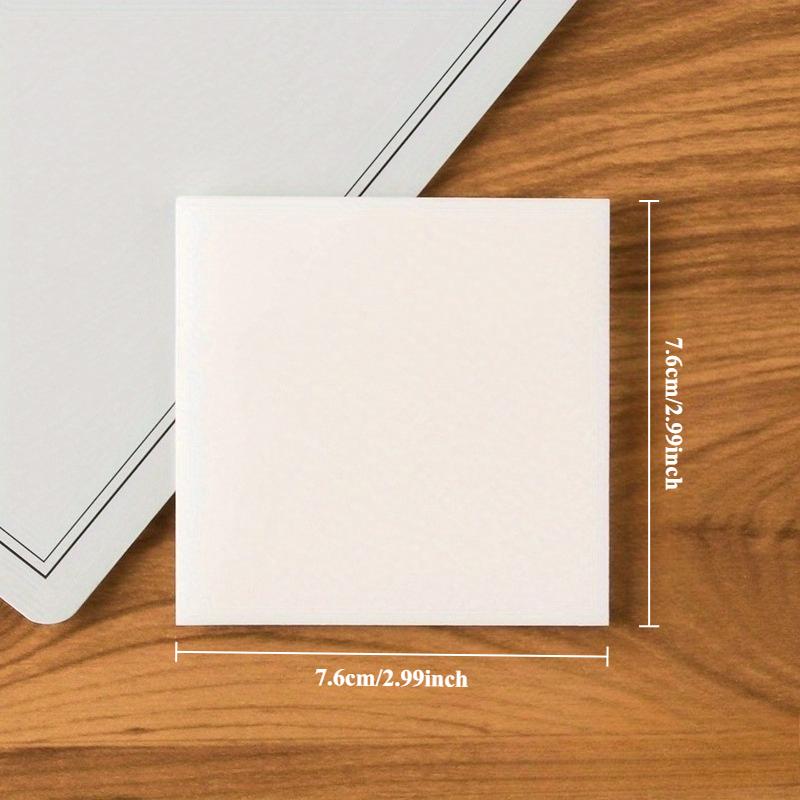 1pc 50sheets PET Transparent Sticky Notes Perspective Waterproof Clear Fluorescence Memo Pad Stationery School Office Supplies