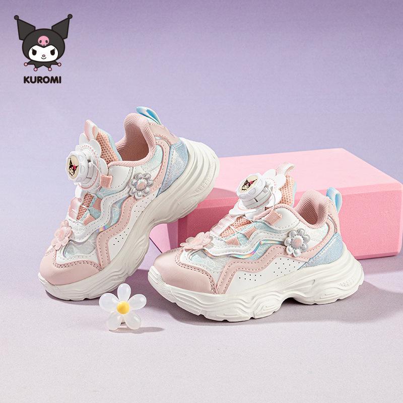 2026 Spring Girls' Soft Sole Princess Kuromi Sports Shoes - Trendy Dad Style