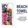 Jjba Print Beach Towel, Large Soft Quick Dry Towel for Beach Camping Swimming
