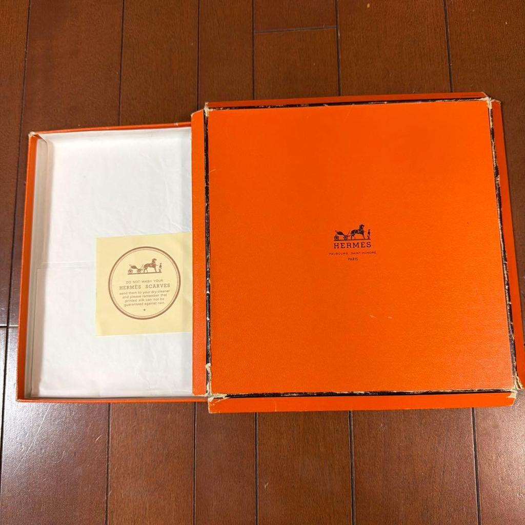 Used HERMES Carre 90 Scarf Mushroom Pattern