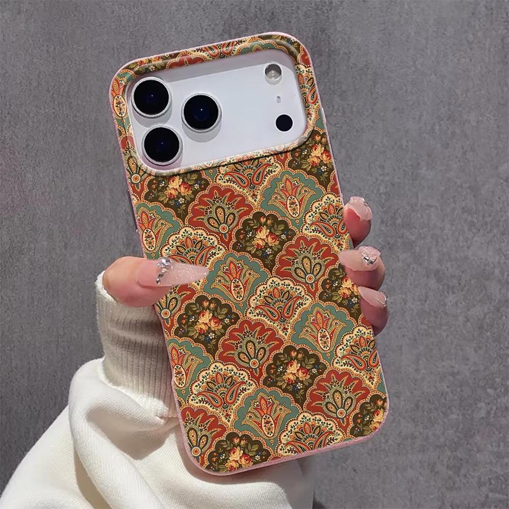 Colorful Mandala Print Silicone Phone Case For iPhone 17 Pro Max 11 12 13 14 15 16 Pro 17 Air 15 14 Plus X XS XR Soft Cover