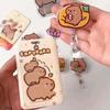 Acrylic Capybara Badge Reel Cartoon Hospital Badge Holder Cartoon Name Card Holder  Nurse