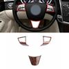 Wood Grain Car Steering Wheel Button Frame Cover Trim For Cadillac SRX 2010-2012