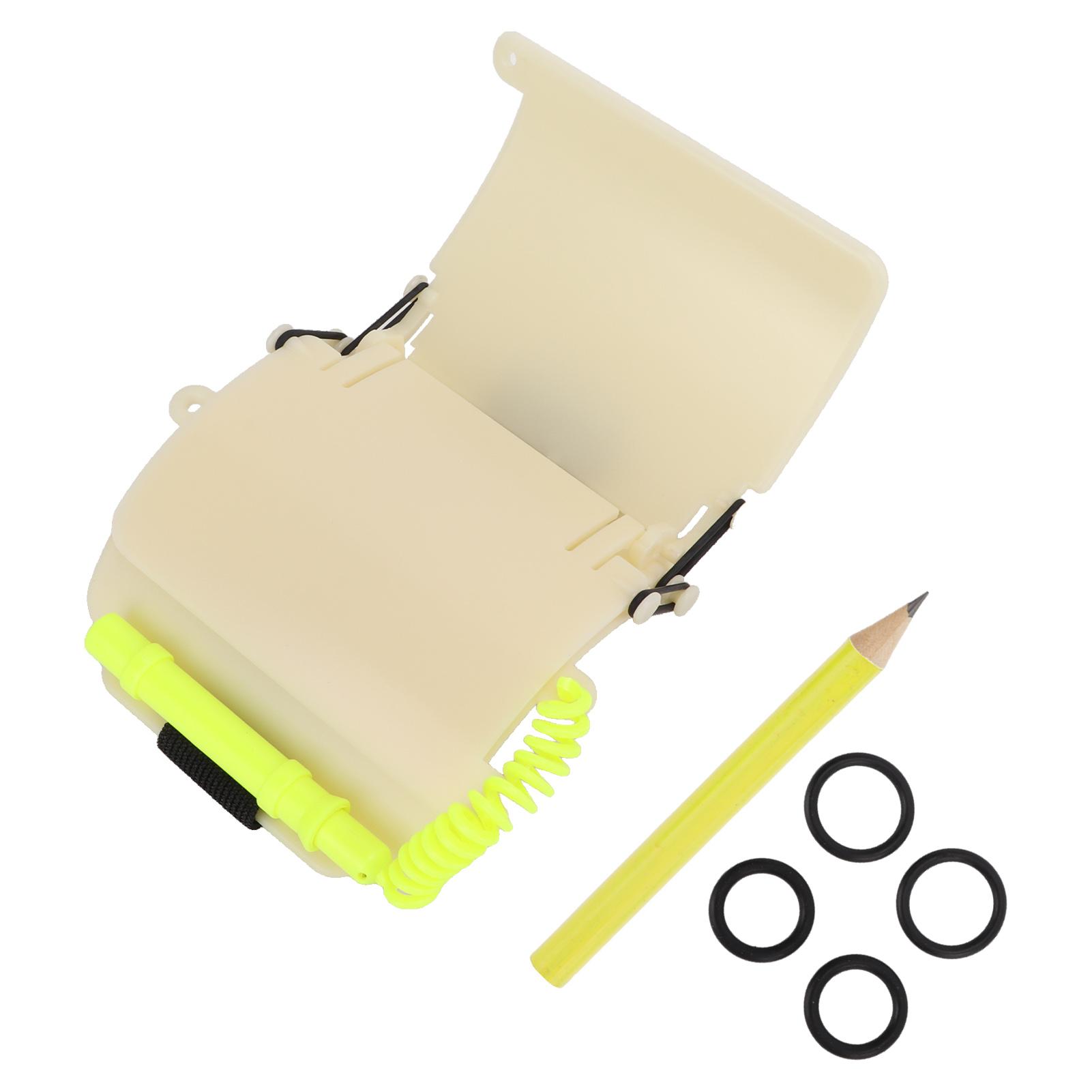 

3-панельный планшет для письма на запястье с карандашом для подводного плавания с аквалангом Подводное общение