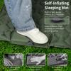 Camping Sleeping Pad Ultralight Inflatable Sleeping Mat Sleeping Mattress Portable Camping Mat with Built-in Foot Pump