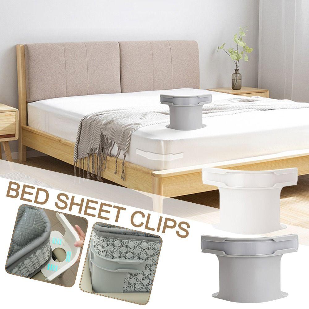 

4PCS Portable Adjustable Heavy Duty Bed Sheet Holder Non-slip Invisible Bed Sheet Clips DIY Anti-run Bed Pegs Quilt Fixing Tool