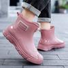 Couple Rain Shoes Men's and Women's Summer Short Tube Water Shoes Waterproof and Non-slip Outdoor Wear-resistant Sea Rain Boots