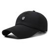 B Logo Shield Embroidered Duckbill Cap Cotton Adjustable Sun Protection For Unisex Fashion