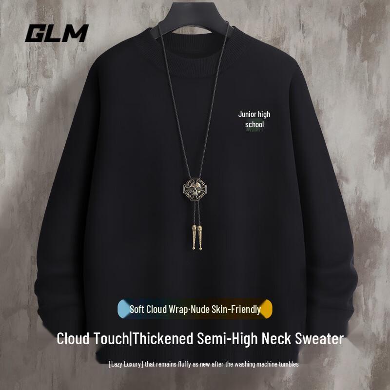 

GLM Men s Mock Neck Fleece Lined Pullover Sweater 3XL