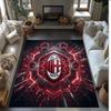 AC Milan Printed Flannel Area Rug Non Slip Soft Polyester Floor Carpet Indoor Decor Mat for Bedroom Living Room Sofa Game Room Home Decoration