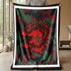 Morocco Football Printed Flannel Blanket Skin Friendly Warm Decorative Throw for Indoor Couch Bed Daily Use