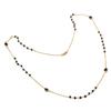 Black Onyx Gemstone Handmade 925 Sterling Silver Jewelry Necklace 20" KJ-1206