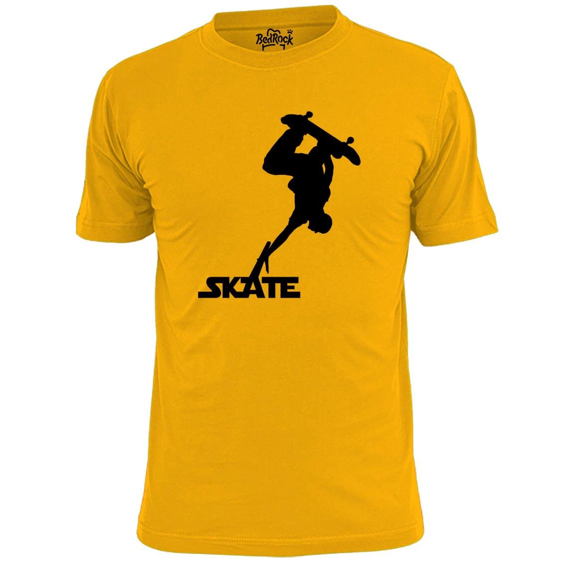 Mens Skate V1 Skateboarding T shirt Kickflip Grind 180 L