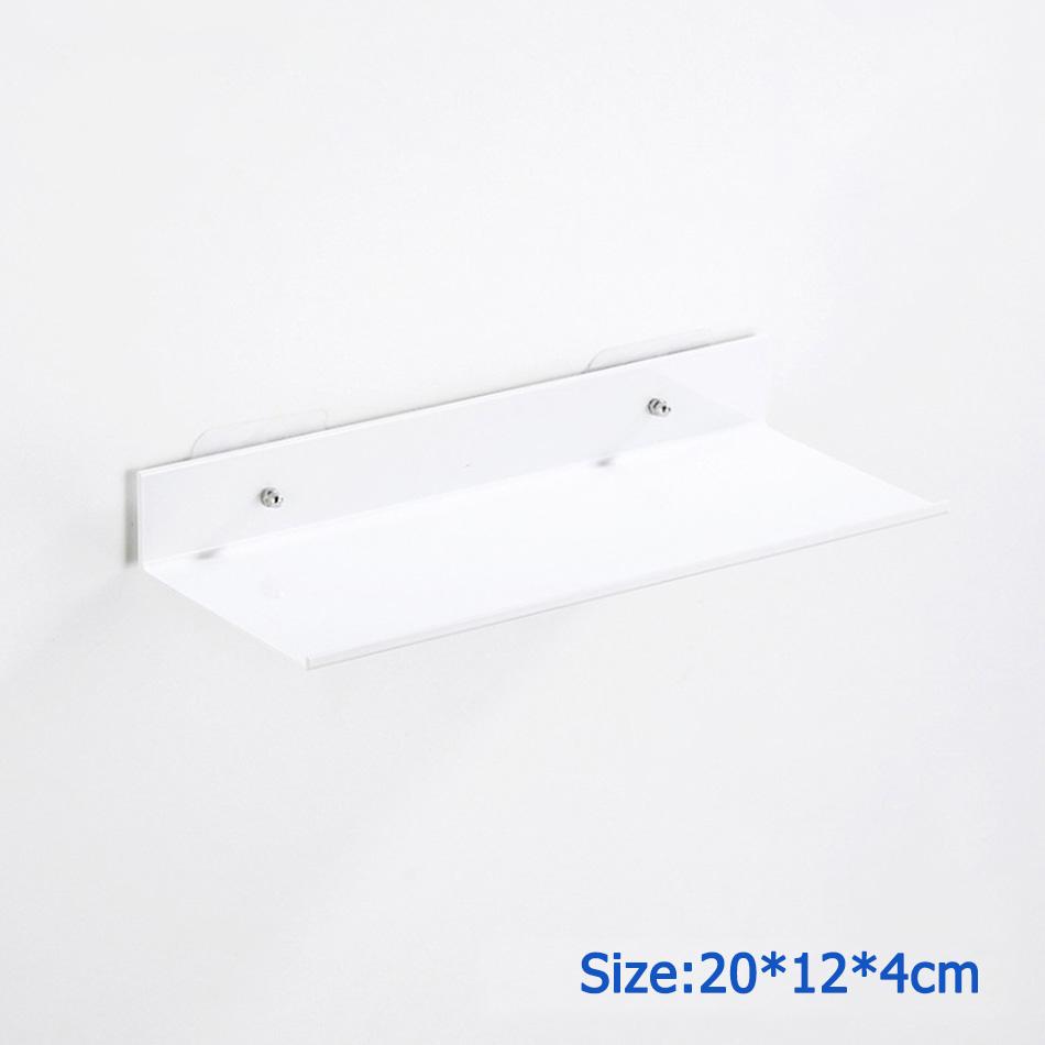 

Black Bathroom Shelf Adhesive Aluminum White Rectangle Kitchen Bathroom Shower Shampoo Soap Storage Organizer Rack 30 40 50 CM