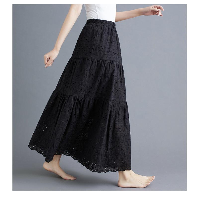 Women's Summer Openwork Embroidered Skirt