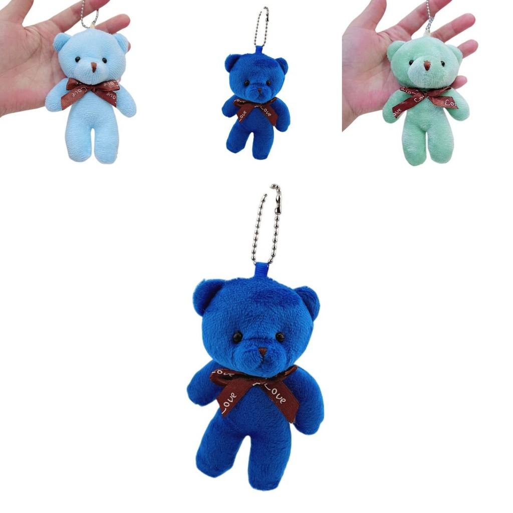 Cute Teddy Bear Plush Keychain Pendant Wholesale Gift