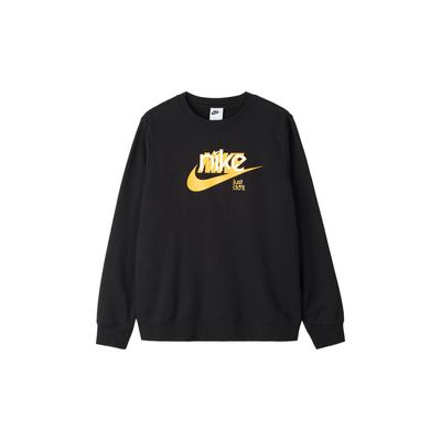 Nike Harf Baskılı Uzun Kollu Bisiklet Yaka Amerikan Sweatshirt Kadın sweatshirt Siyah FN3629-010