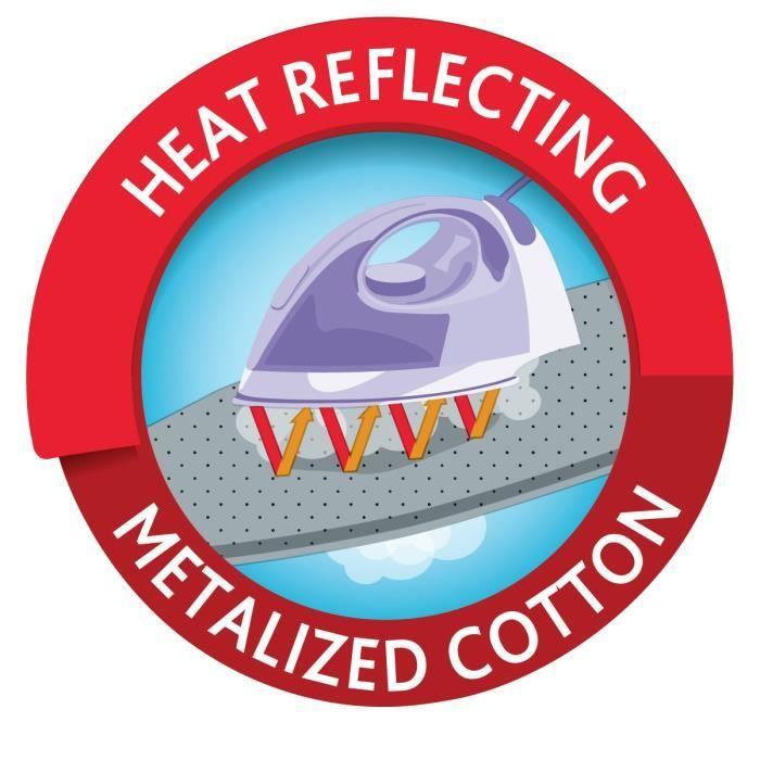 Vileda Rapid Ironing Board Cover, Cotton, Grey, 1300 X 450 Mm, 225 Mm, 55 Mm