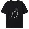 2025 Autumn Short Sleeve T-Shirts Fashion Cute Cartoon Print Round Neck Breathable for  Casual Loose Unisex Top - Men's Summe...
