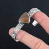 Landscape Jasper Gemstone 925 Sterling Silver Engagement Elegant Bangle Bracelet