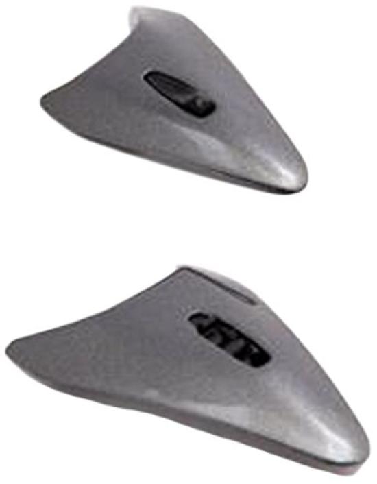Arai TDF3 Duct Alumina Silver part 104975 (2 pieces) (old number 4975)