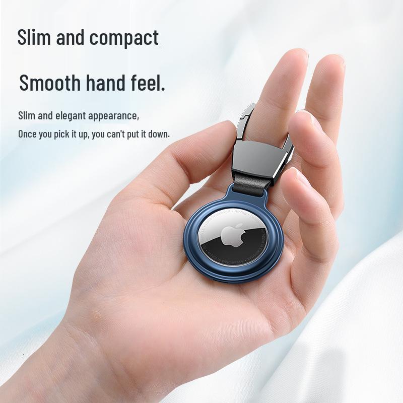 In Stock: Aluminum Alloy Magnetic Keychain Cover for Apple AirTag