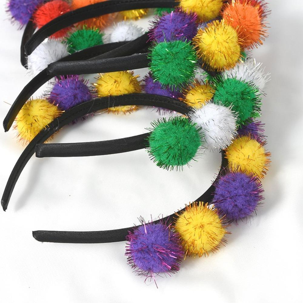Creative Glitter Ball Hairbands Party Props Hair Hoop Headpieces Carnival Headbands  Girls
