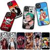 Hülle für Apple iPhone 16 15 14 Plus 13 12 Mini 17 Pro Max + ProMax 16E Air Handyhülle Shanks Luffy One Roronoa Zoro Piece