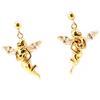 Les Trésors De Lily [L5306] - Gold Plated 'Tinker Bell' Earrings - 20x15 Mm