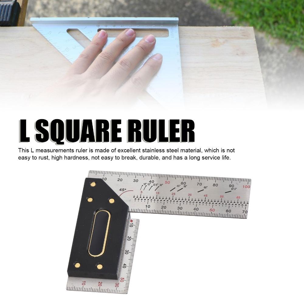 High Accuracy Carpenter Square 100mm / 3.94in Framing Ruler Try Square For Woodworking Projects