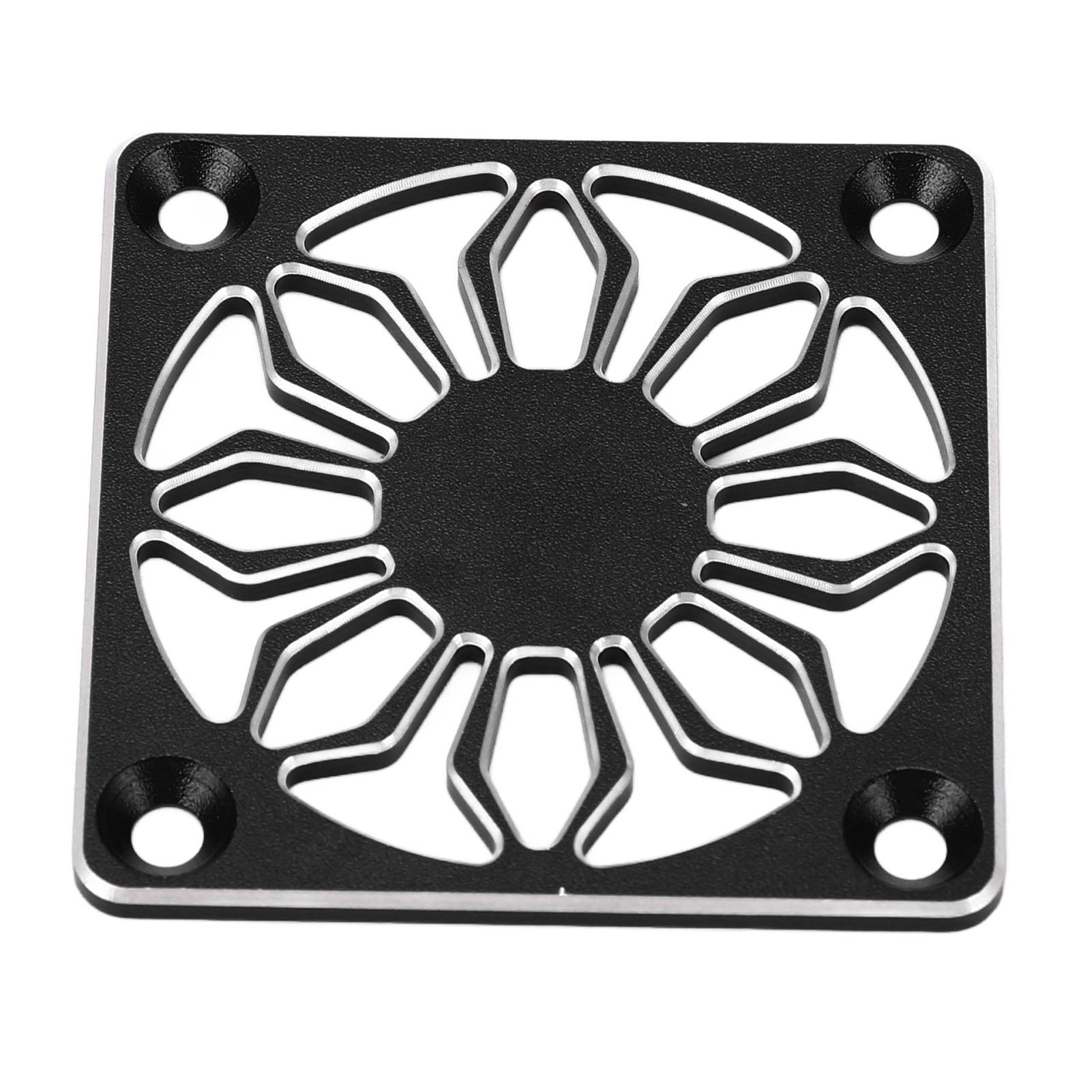 RC Cooling Fan Cover Electric Motor Cooling Fan Cover Aluminium Alloy Cooling Fan Protector for RC C Black