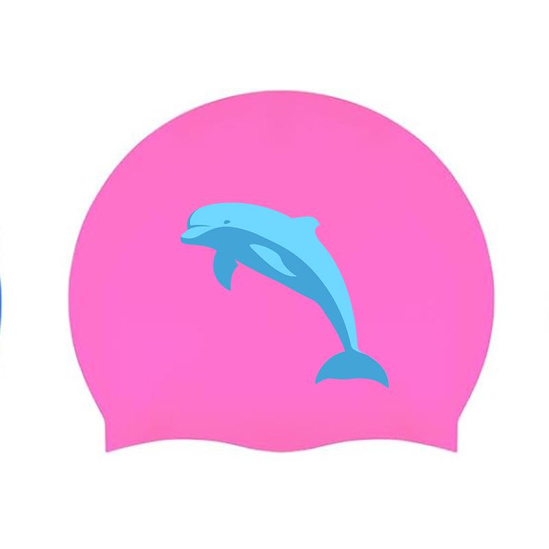 Custom Printed Silicone Swimming Cap Durable Swim Hat for Adults Kids