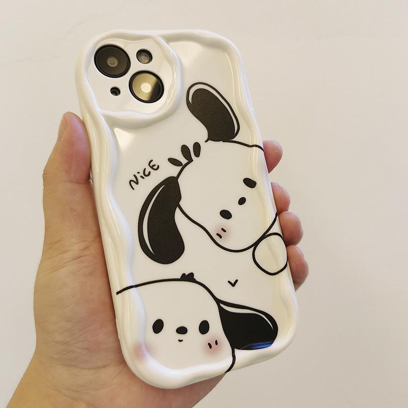 

Pacchard Dog подходит для Apple 16promax мобильный телефон чехол 14 защитный мягкий чехол IPhone 13 кремовый 12 силиконовый 15/x iPhone 6 plus