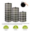Foldable Ventilated Mesh Organiser With Hanging Hook Rustproof Nylon Designs Rack For Camping Home Storage Solution