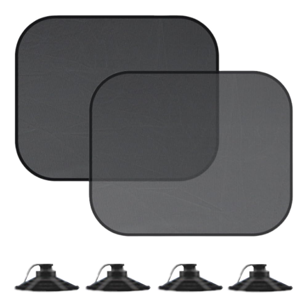 Black Car Sunshade, Side UV Protection Sunshade, Suction Cup Type,