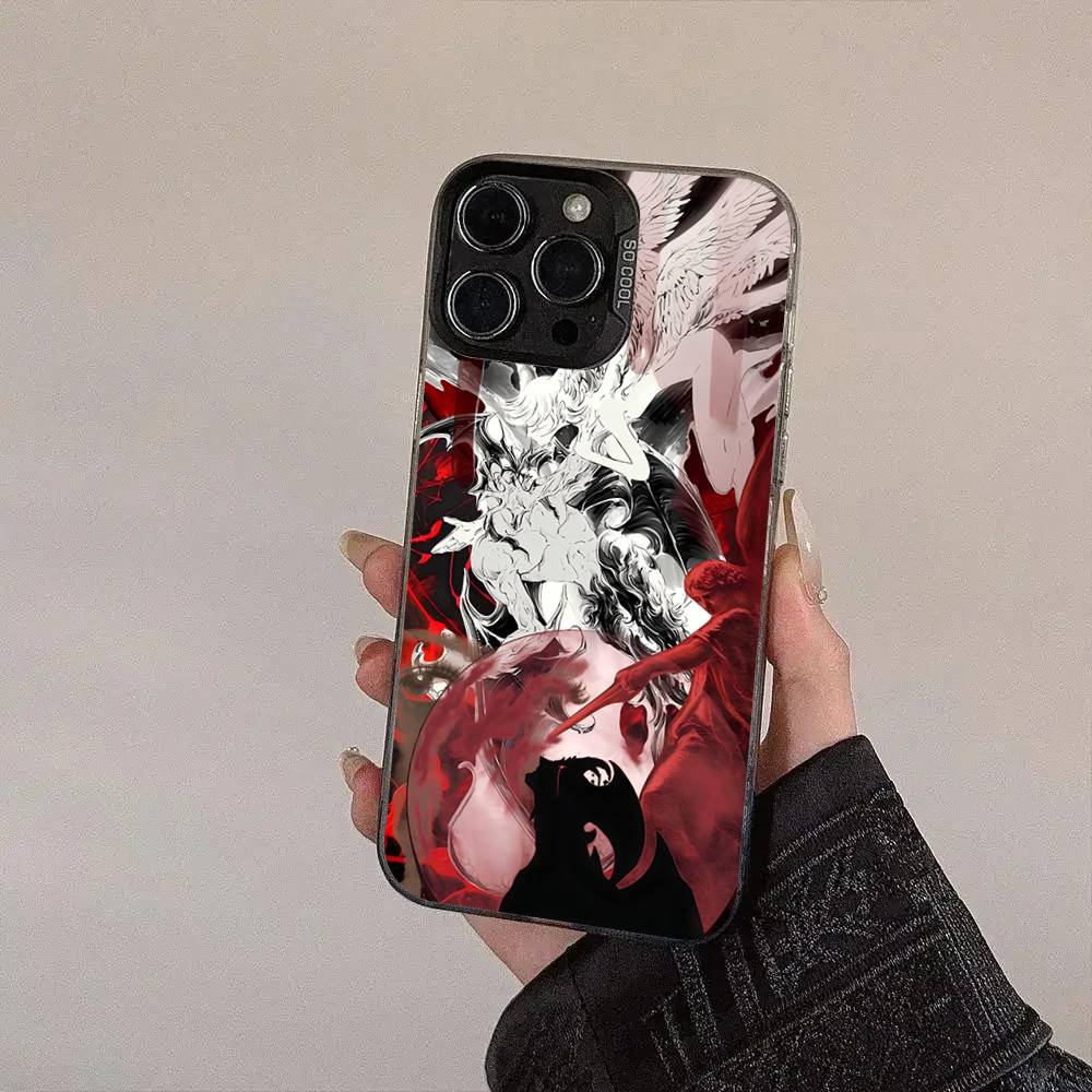 Anime P-Parasyte Farbig Silber Matt Für IPhone Handyhülle 17 16 15 14 13 12 11 Pro Max XR Plus Stoßfest