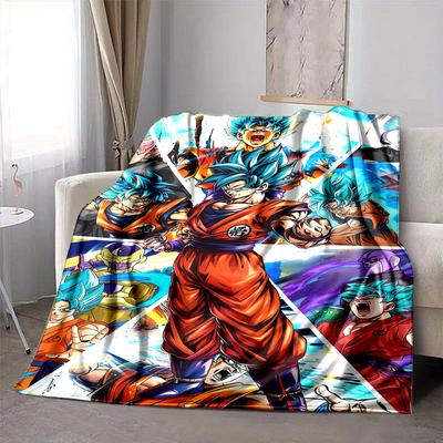 1 vnt. Dragon Ball Super Saiyan pledas Minkštas ir patogus Atsitiktinis Šiltas Kempingas Kelionės Kalėdos Helovinas Kalėdų dovana M928246