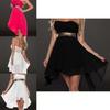 Elegant Women Ladies Strapless Chiffon Pleated High-waisted Bridesmaid Dress In Premium Quality Fabric For Timeless Style