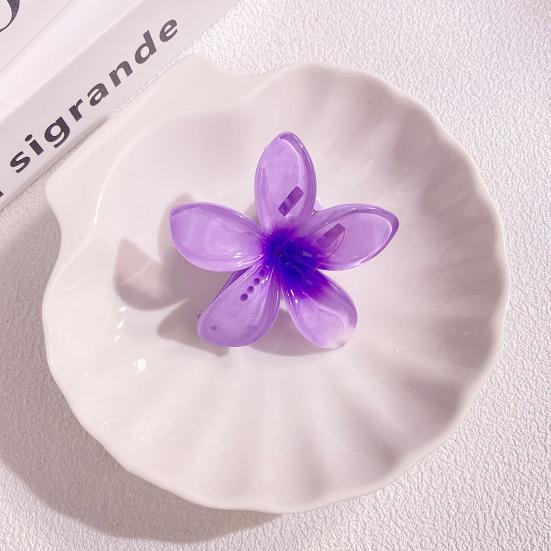 Letní dráp Přechod Barva Květ Tvar Spona do vlasů Protiskluzové Zuby Pevné sevření Zadní Spona do vlasů Každodenní nošení