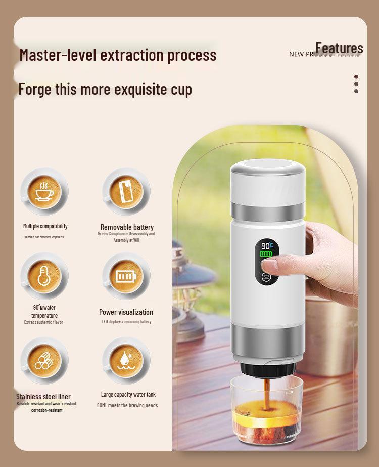3-in-1 Portable Capsule Espresso Machine