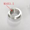 2PC 1/2 3/4 1/4 1/8 3/8 NPT M18X1.5 M16X1.5 M14X1.5Female Thread Weld On Bung Aluminum Female Weld On Fitting Bung Hose Adapter