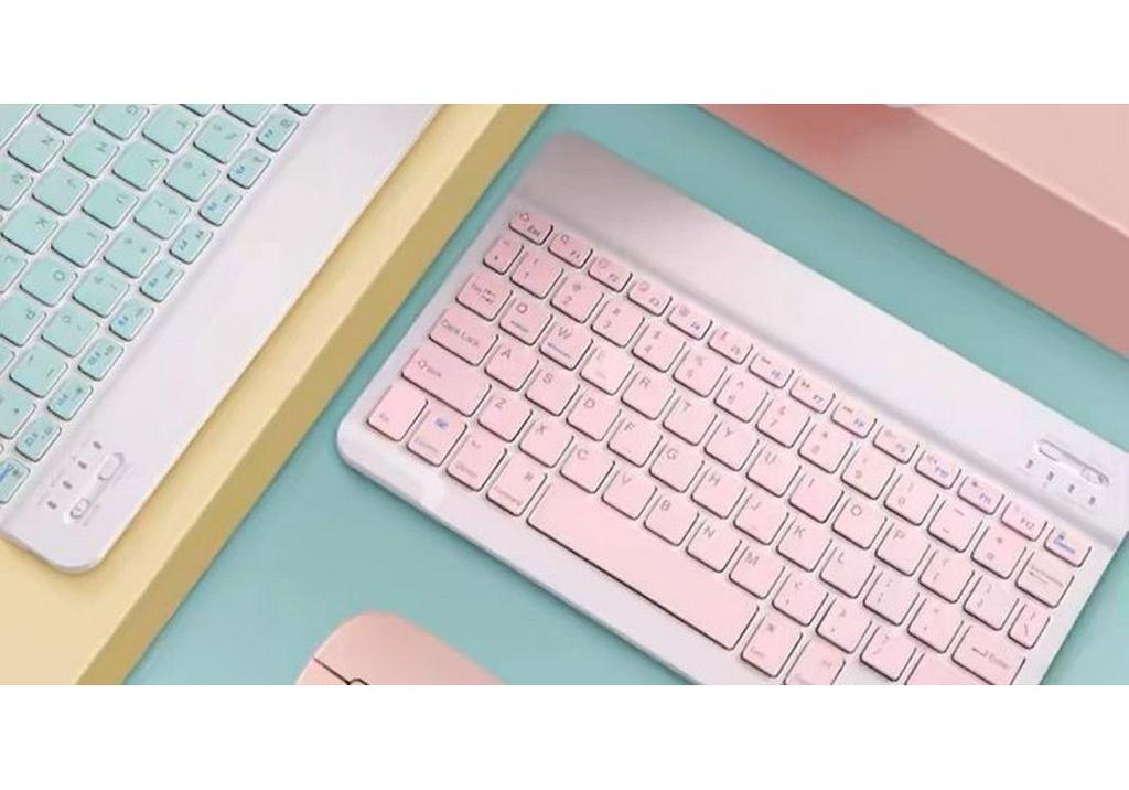 Rechargeable Wireless Bluetooth Keyboard & Mouse Combo for iPad, Tablets, Apple & Android Phones, Huawei, Lenovo