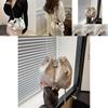 Fashionable Street Style Bucket Bag Simple Pu Shoulder Bag With Phone Pocket